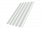 Профнастил НС35R 0,5 Satin RAL 9003 сигнальный белый, GrandLine