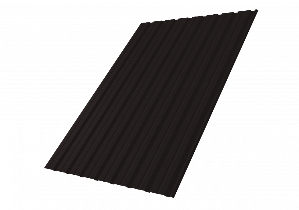 Профнастил С10R 0,45 PE-Double RAL 9005 черный, GrandLine