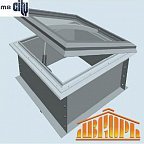 Зенитный (световой) фонарь m8city с функцией вентиляции
