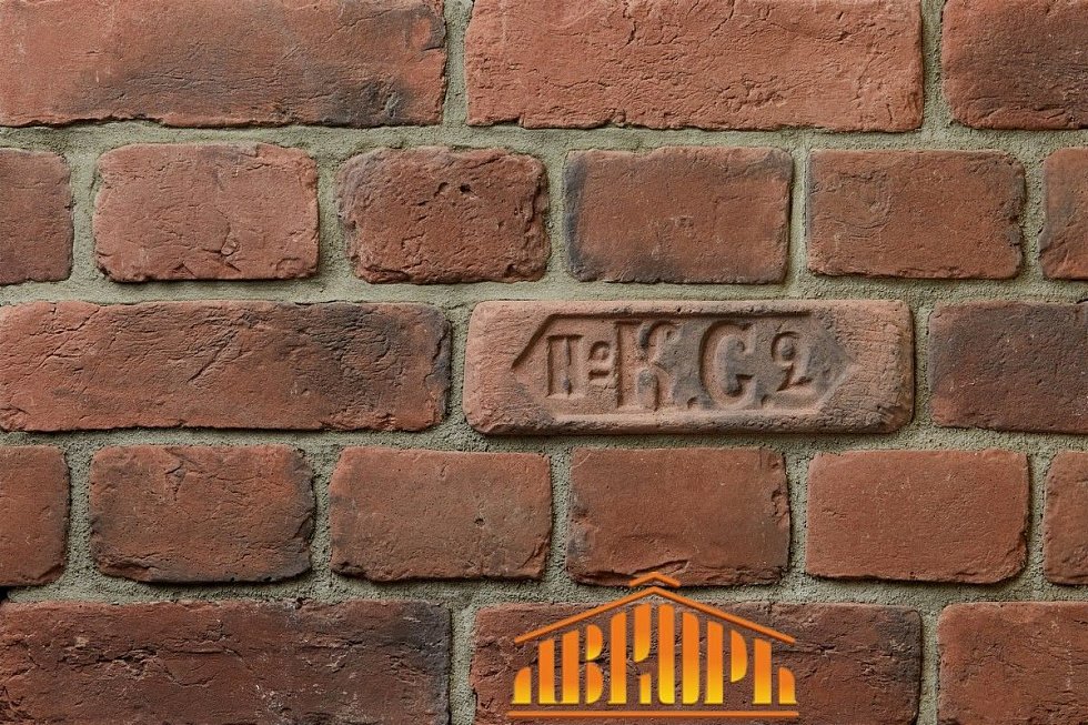 Искусственный камень Старый кирпич 1052