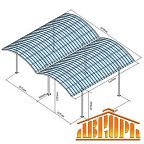 Навес Icopal Carport Сталь Plus