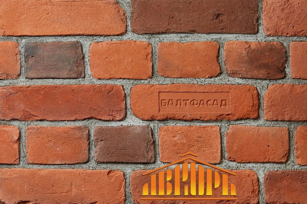 Искусственный камень Старый кирпич 1042