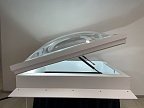 Зенитный фонарь 150x150 с ручным открыванием с куполом и стеклопакетом