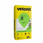 Vetonit Л, Шпаклевка финишная белая, 20 кг 