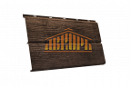 Сайдинг Grand Line,ЭкоБрус new 3D 0,45 Print Elite Antique Wood TwinColor