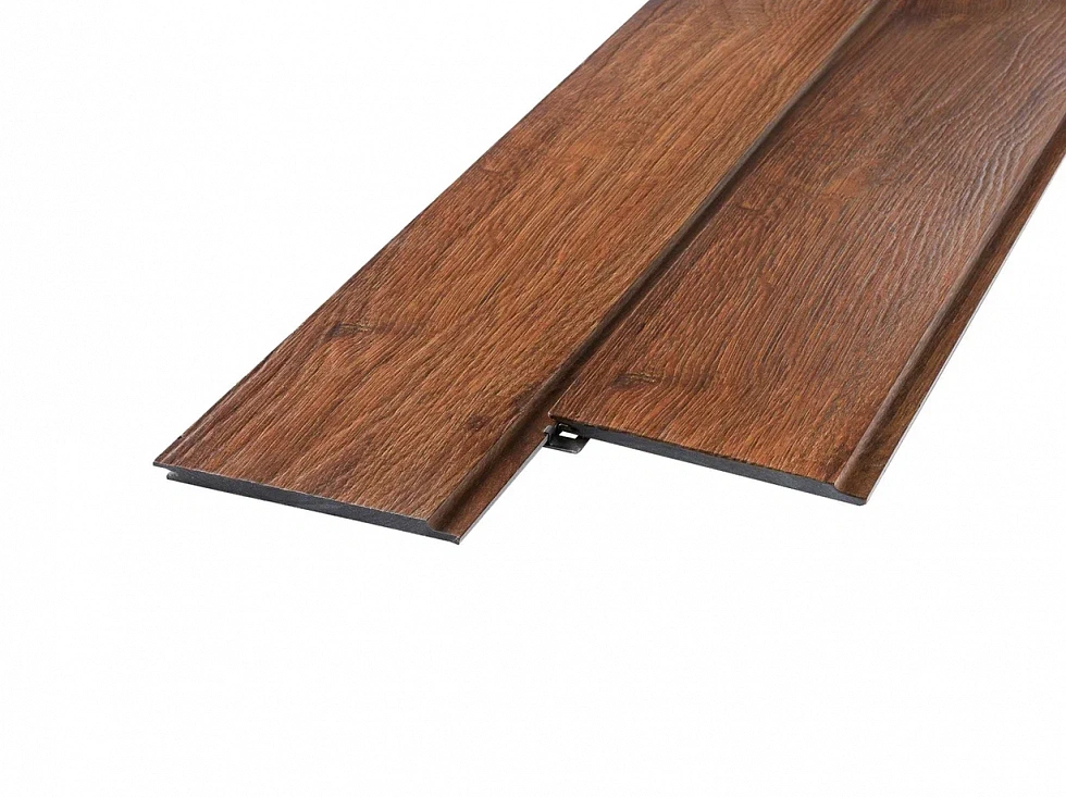 Фиброцементный сайдинг 3000x190x10, Decor Wood (Дуб), Click Wood 