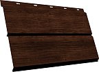Сайдинг Grand Line,ЭкоБрус new 3D 0,45 Print Elite Cherry Wood TwinColor