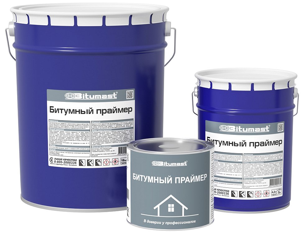 Bitumast (Битумаст) Праймер битумный, 21.5 л