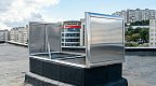 Точечный дымовой люк M8CITY, двустворчатый, с куполом из поликарбоната