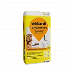 Vetonit профи плюс, Клей плиточный улучшенный беспылевой, 25 кг 