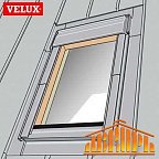 Velux (Велюкс) Оклад для одиночной установки Для плоских фальцевой кровли EDЕ