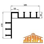 Гидрошпонка ИКОПАЛ ДН-УБ 320/35/50-Н наружный угол