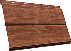 Сайдинг Grand Line,ЭкоБрус new 3D 0,45 Print Premium Rowan Wood Intense FTC